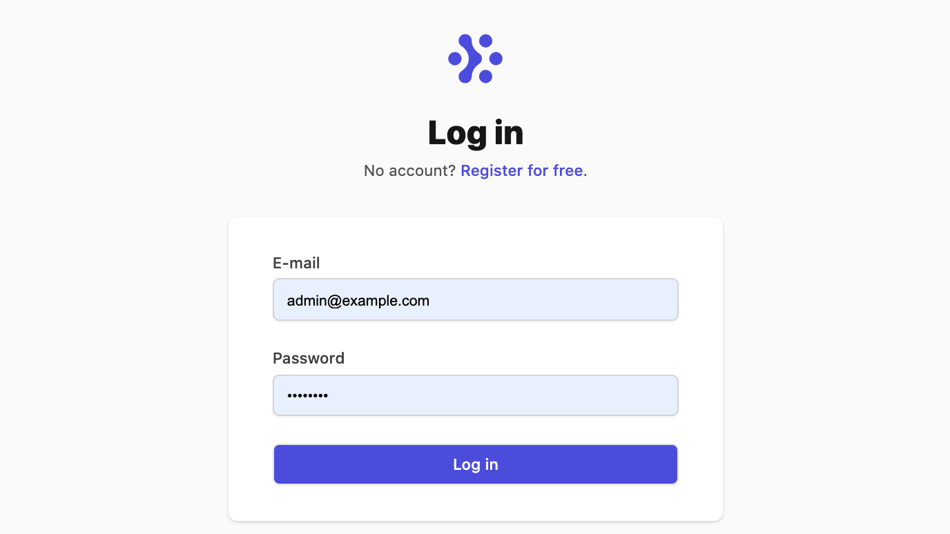 Login screenshot