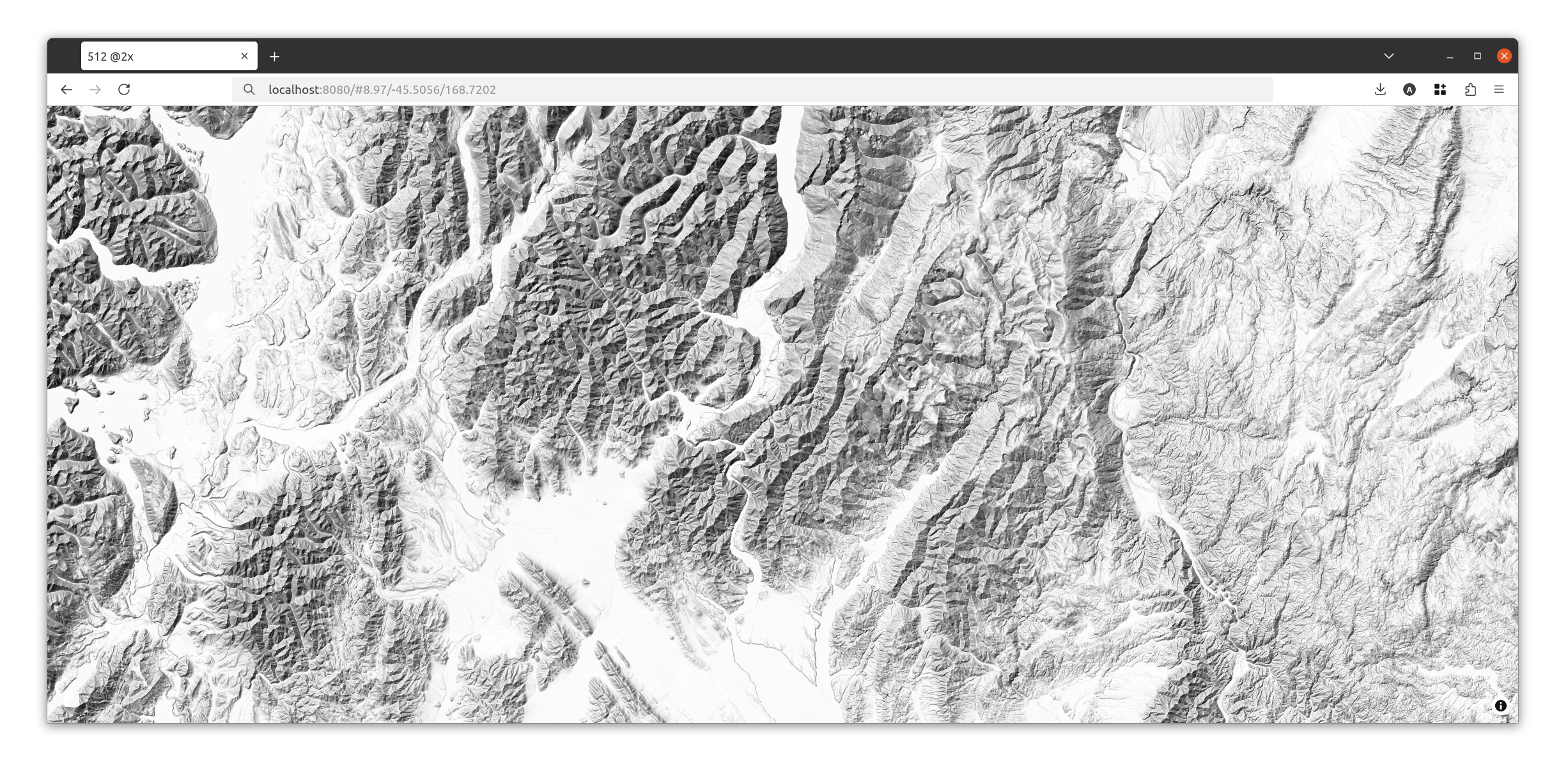 MapLibre fullscreen in-browser webmap
